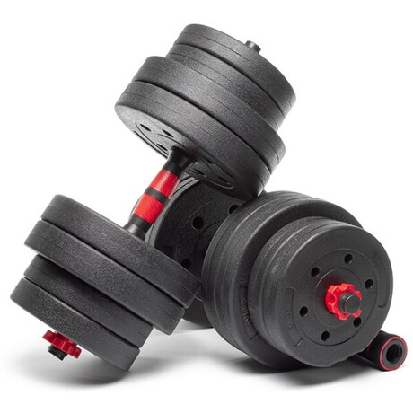 Набор композитных гантелей AMETIST 30 кг с соединительным грифом