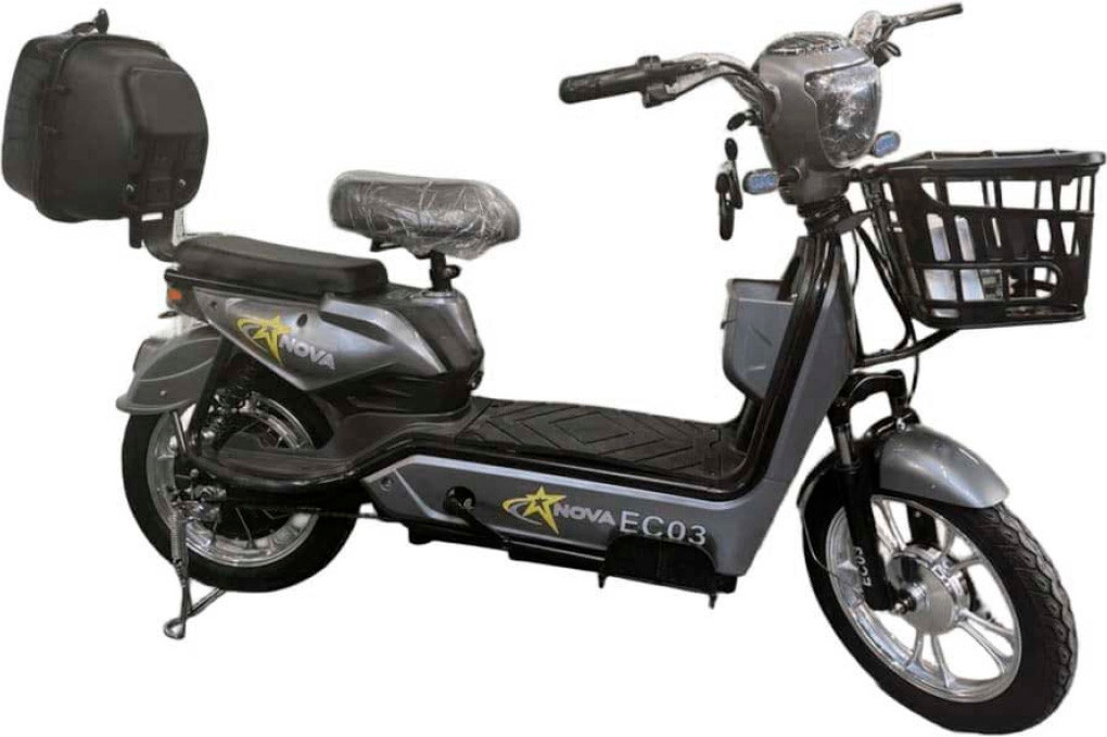 Электроскутер Nova EC-03 серый (без цепи)