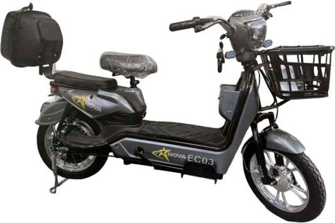 Электроскутер Nova EC-03 серый (без цепи)