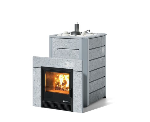 Печь Ялта 25 К/2024 в облицовке из камня