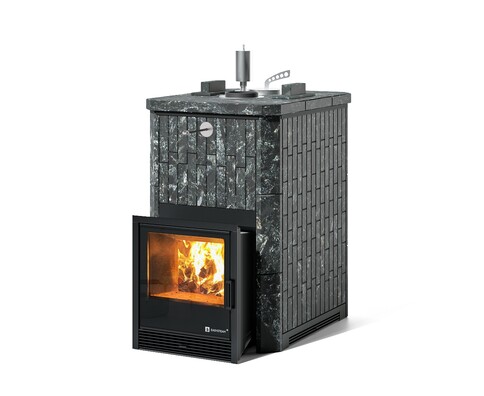 Печь Анапа в наборном полноценном кожухе с закрытым верхом