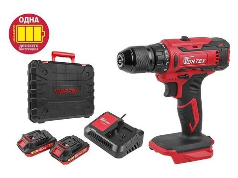 Аккум. дрель-шуруповерт WORTEX BD 1820-1 Li