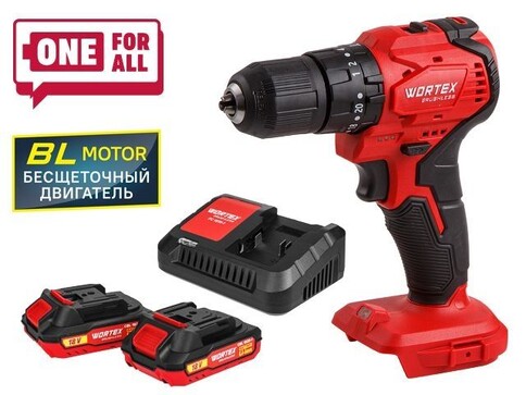 Аккум. ударная дрель-шуруповерт WORTEX BD 2030-1 DLi