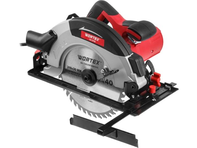 Циркулярная пила WORTEX CS 2175 в кор. 1900 Вт, 210 мм, до 75 мм (макс. глуб. пропила в дереве (90°/45°) 75/53 мм) 