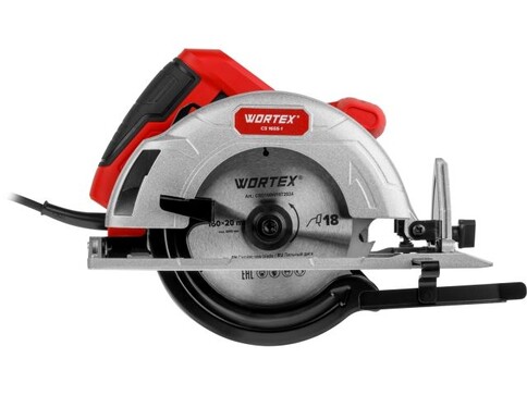 Циркулярная пила WORTEX CS 1655-1 в кор. (1200 Вт, 160х20 мм 18Т, пропил до 55 мм, алюминиевая подошва)