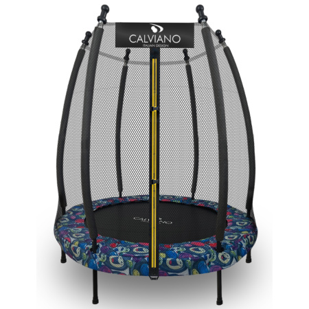 Батут на резинках с защитной сеткой Calviano 140 см - 4,5ft master smile elastic band
