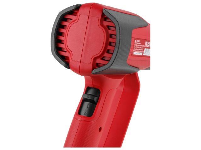 Термовоздуходувка WORTEX HG 6020-1 в чем. + набор сопл 2000 Вт, 2 скор., 350-600 °С (Ступенч. рег., 300-500 л/мин) 