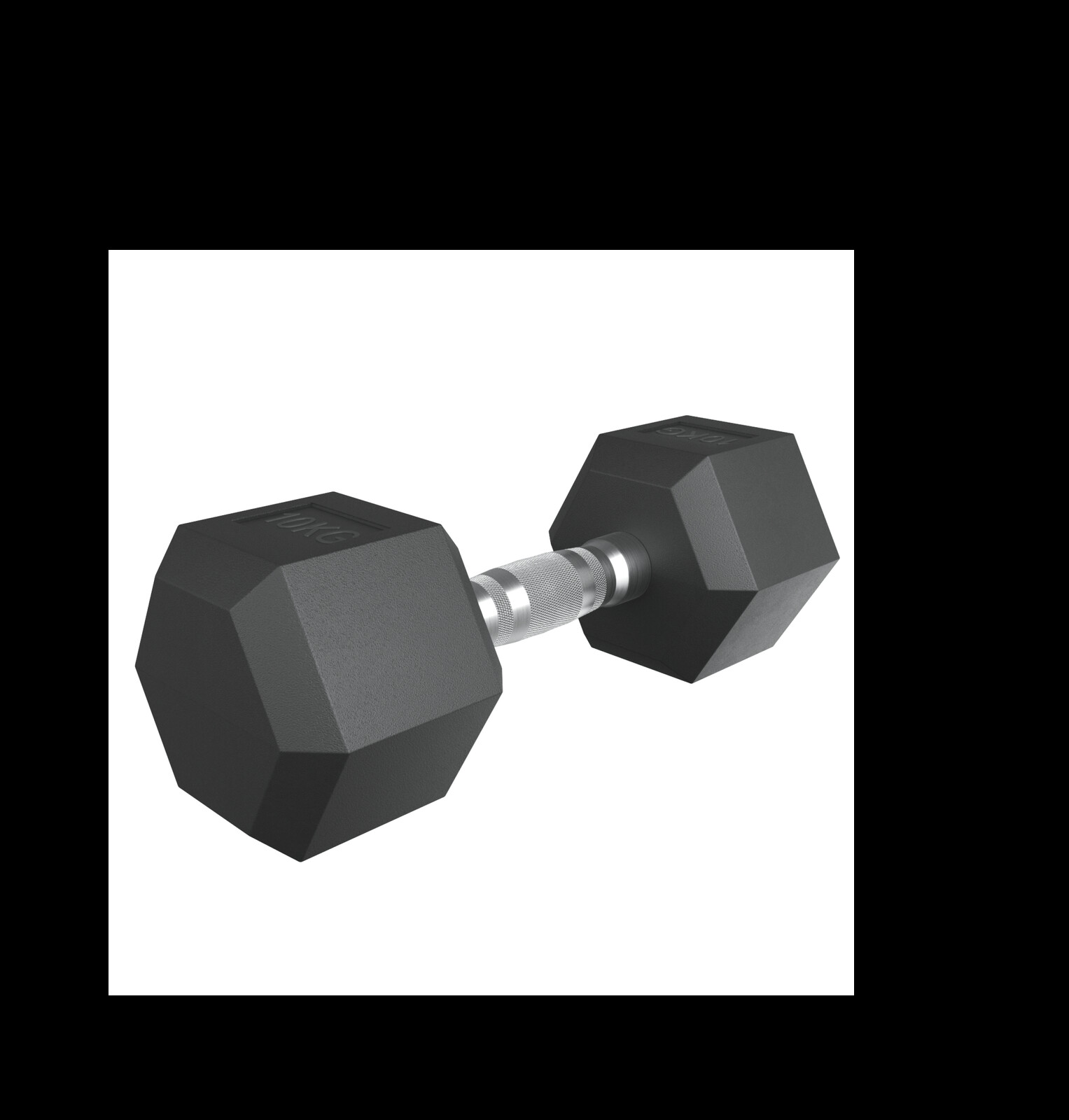 Гантель гексагональная UNIX Fit обрезиненная 10 кг / шт.