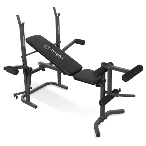 Скамья силовая черная домашняя OXYGEN FITNESS AKRON