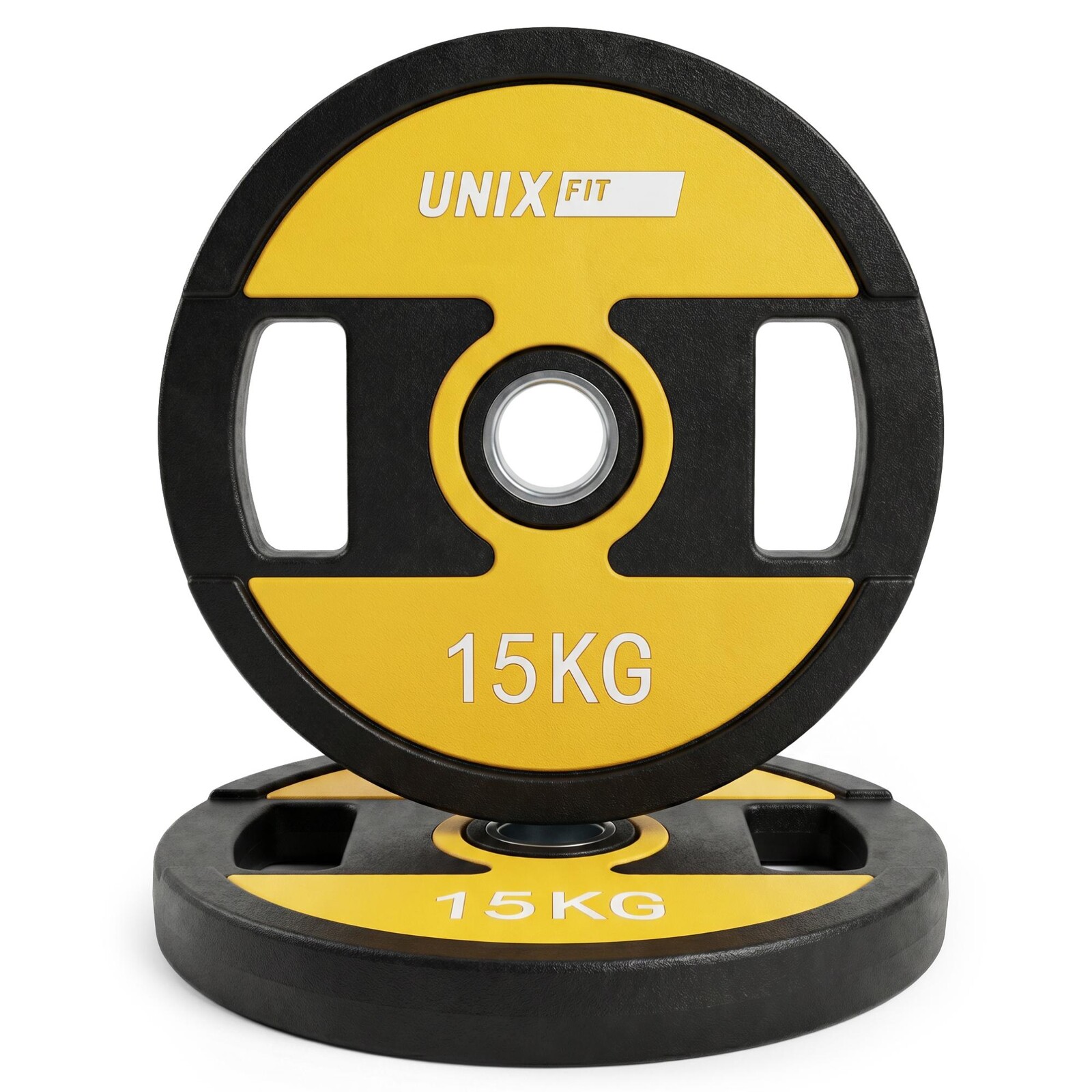 Диск уретановый c хватом UNIX Fit PRO 15 кг, 51 мм, 1 шт.