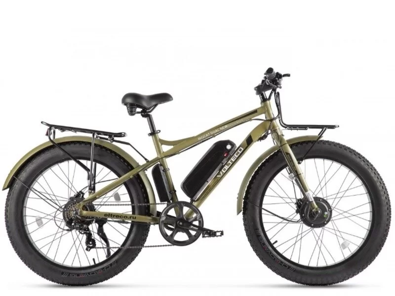 Электровелосипед Volteco Bigcat Dual New (хаки) 