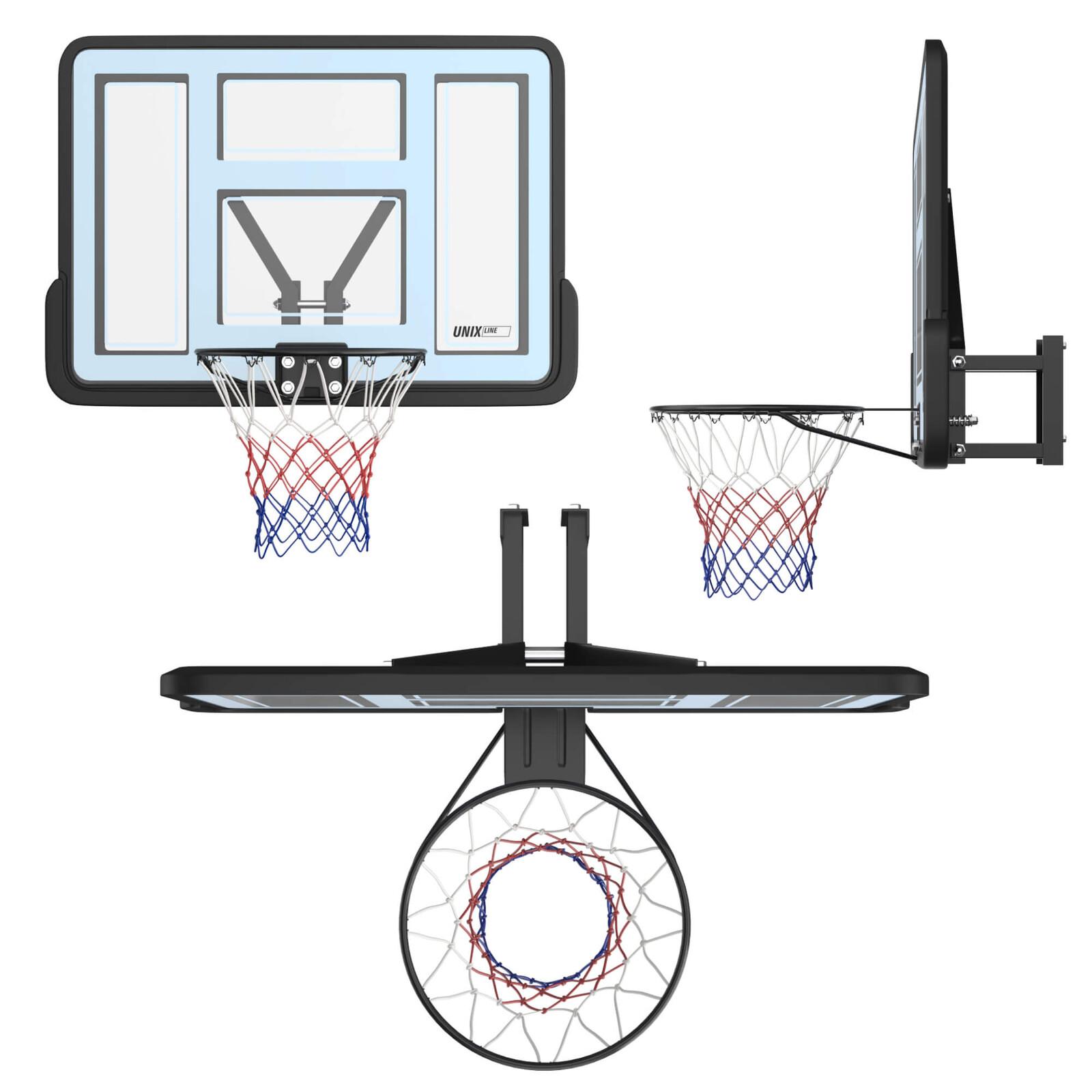 Баскетбольный щит UNIX Line B-Backboard-PVC 44