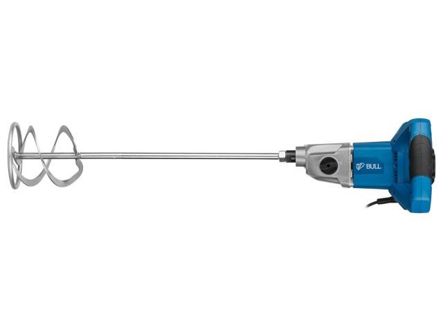Миксер строительный BULL BM 1416 1600 Вт, 2 скор., M14, рег. об. + насадка (1600 Вт, 2 скор., зажим резьба M14, насадка для смешивания 140 мм,) 