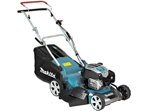 Газонокосилка бензиновая MAKITA PLM 4630 N2 (3.5 л.с., шир. 460 мм, выс. 20-75 мм, мульчир. стальн. корпус, травосборник 60 л)