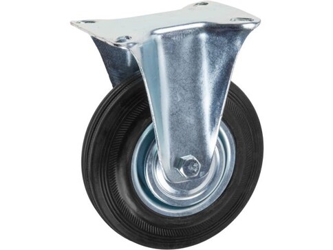 Опора колёсная d-125мм неповоротная, резиновая STARFIX