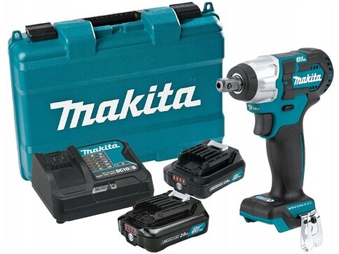 Аккум. ударный гайковерт MAKITA TW 160 DWAE в чем. (12.0 В, 2 акк., 2.0 А/ч Li-Ion, посадочн. квадрат 3/8 ", 160 Нм, вес 1.0 кг)