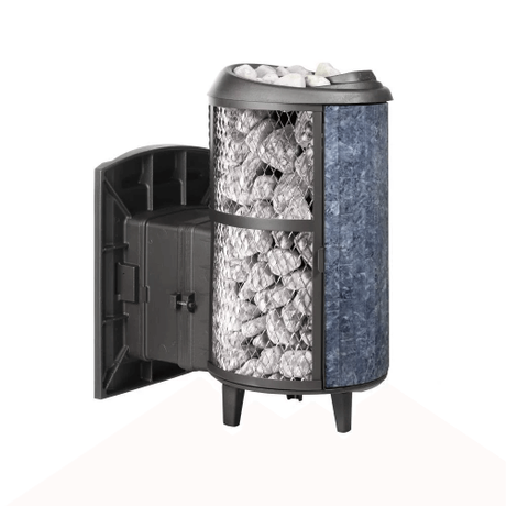 Печь банная Атмосфера L с комбинированной облицовкой Талькохлорит наборный