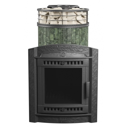 Печь банная Атмосфера L в ламелях Змеевик NEW