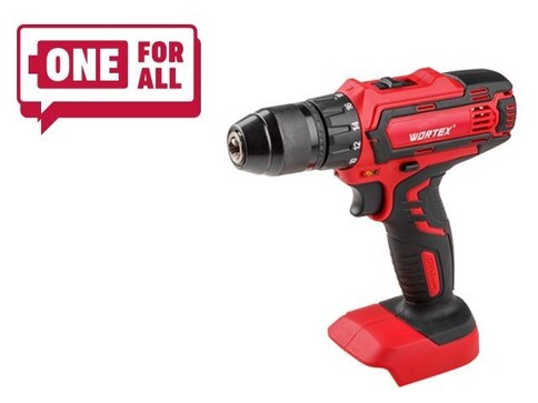 Аккум. дрель-шуруповерт WORTEX BD 1825-1 DLi в кор. ALL1 XLT (18.0 В, БЕЗ АККУМУЛЯТОРА И ЗУ, 2 скор., 30 Нм, шурупы до 8 мм)