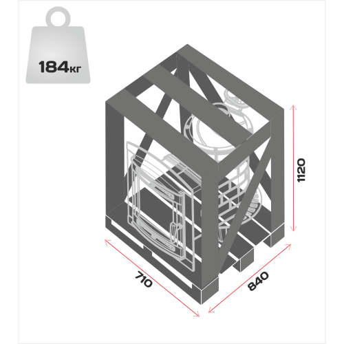 Печь банная Атмосфера L сетка нержавейка