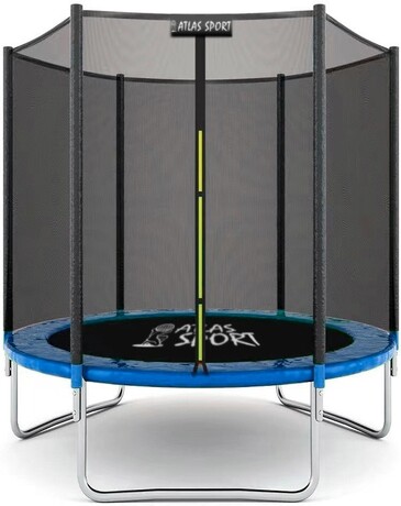 Батут Atlas Sport 183 см с внешней сеткой без лестницы BLUE