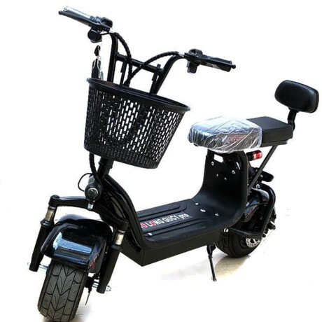 Электроскутер Wolong C1 Pro (чёрный)