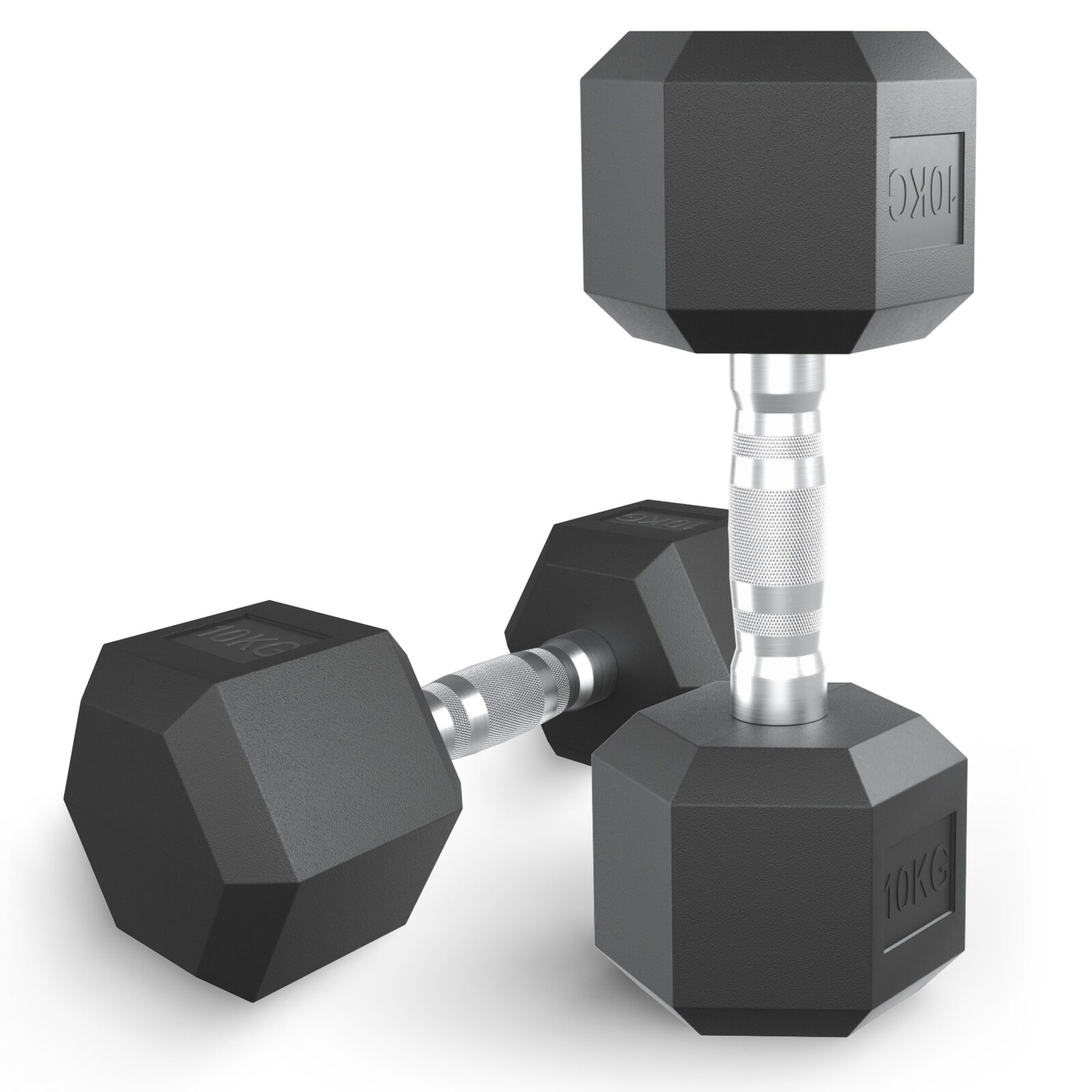 Гантель гексагональная UNIX Fit обрезиненная 10 кг / шт.
