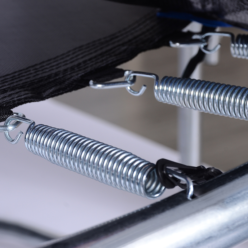 Батут Atlas Sport 312 см - 10ft BASIC (3 ноги) с внешней сеткой и лестницей GREEN