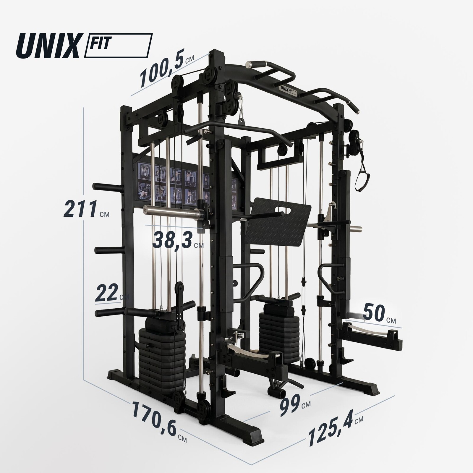 Силовой комплекс - мультистанция UNIX Fit (50 в 1)