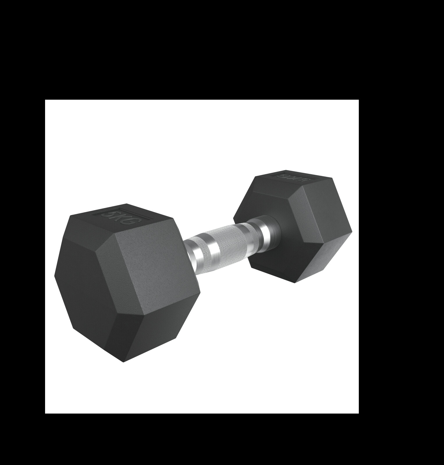 Гантель гексагональная UNIX Fit обрезиненная 5 кг / шт.