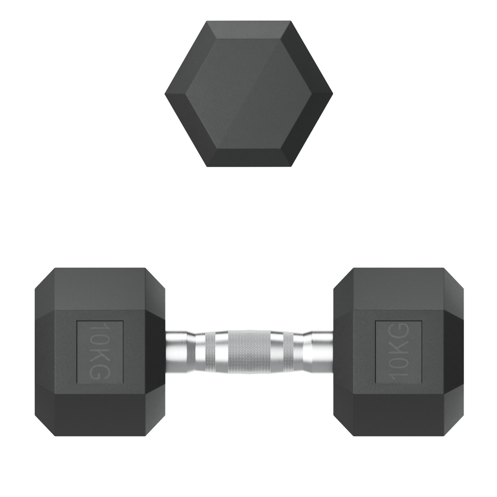 Гантель гексагональная UNIX Fit обрезиненная 10 кг / шт.
