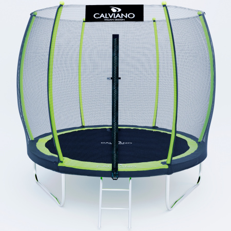 Батут пружинный с защитной сеткой Calviano 252 см - 8ft OUTSIDE master green