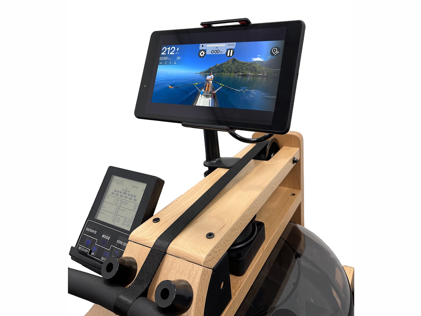 Гребной тренажер UNIX Fit светлое дерево / Wood Rower Light