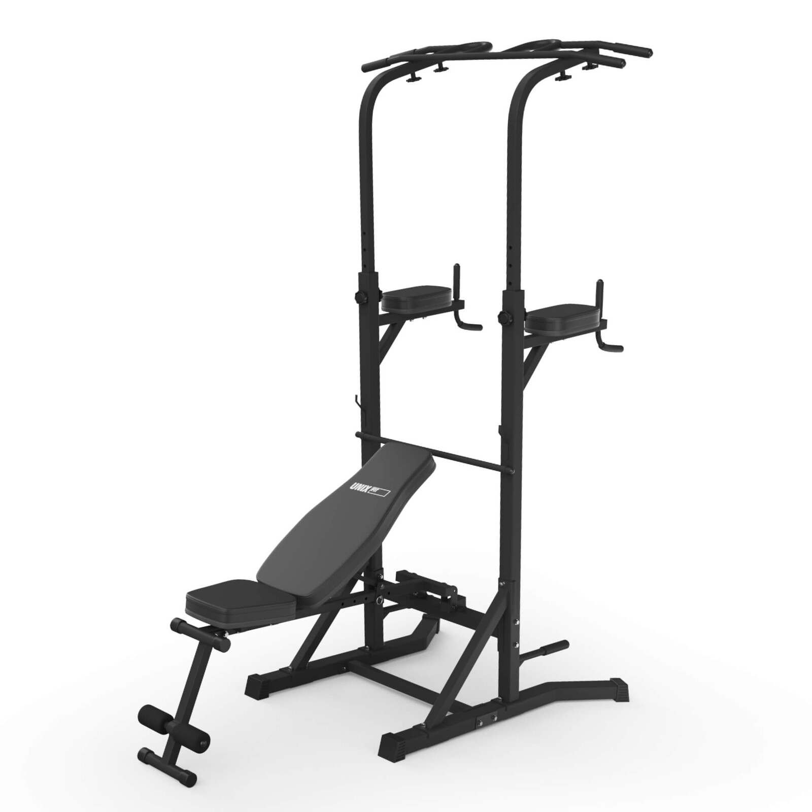 Турник-пресс-брусья со скамьей UNIX Fit силовая стойка / Power Tower 150P