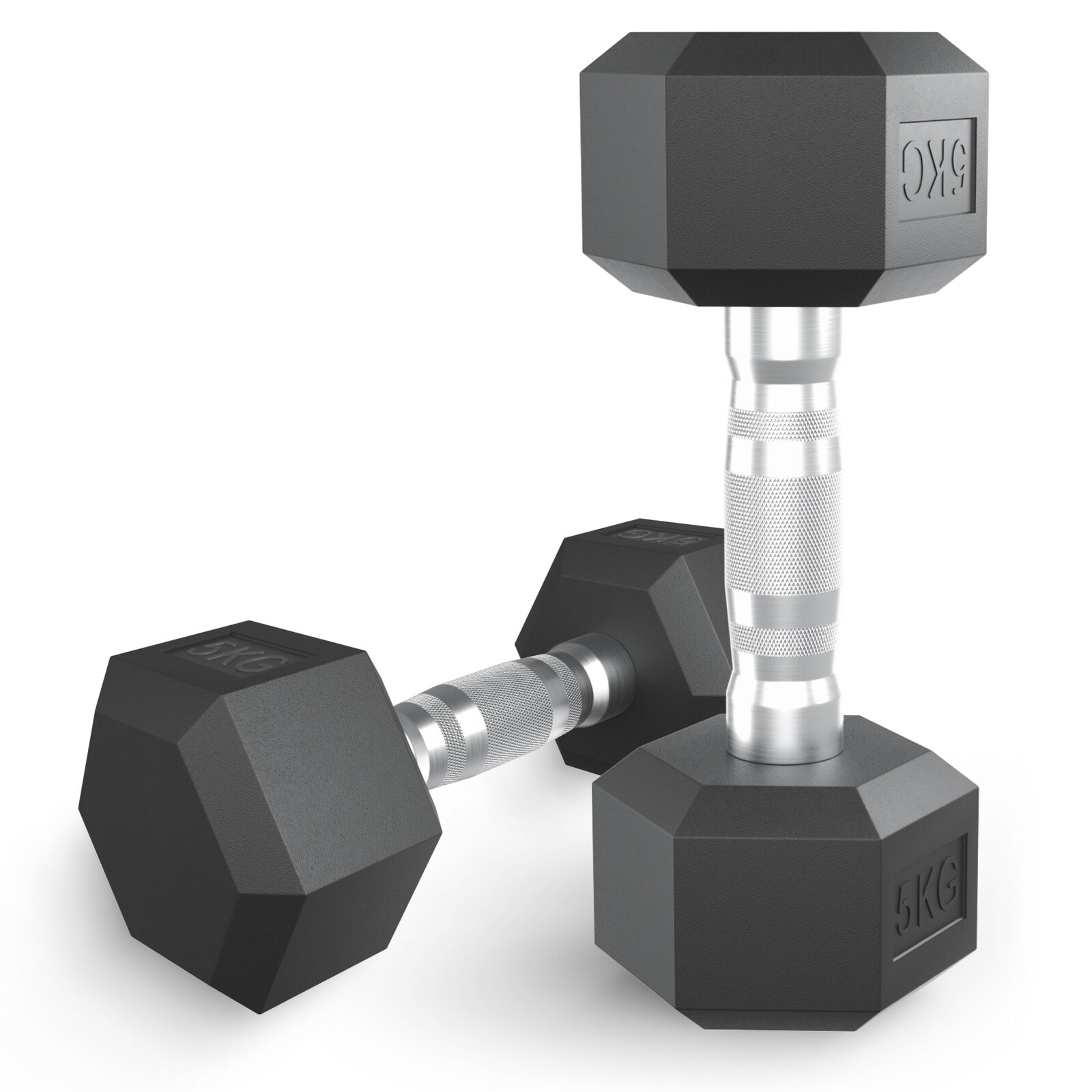 Гантель гексагональная UNIX Fit обрезиненная 5 кг / шт.