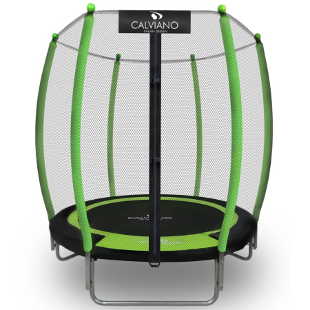 Батут пружинный с защитной сеткой Calviano 140 см - 4,5ft OUTSIDE master green