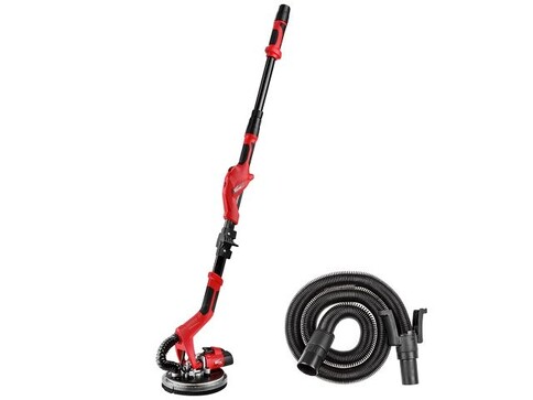 Шлифмашина для стен и потолков WORTEX DG 2260 в чем. со штангой, 600 Вт, 225 мм, LED, 600-1500 об/ми (Регул. об., требуется подключение к пылесосу)