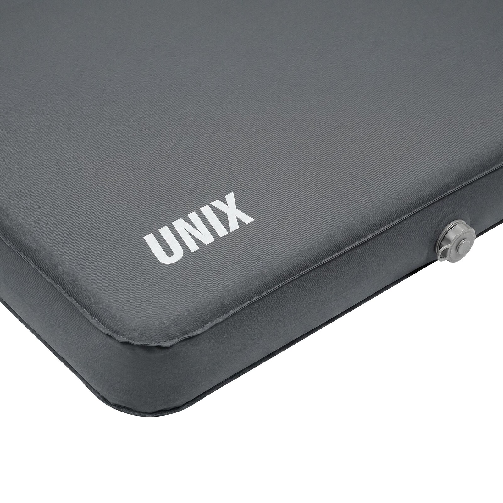 Матрас самонадувающийся UNIX Camp 195х140х10 см серый