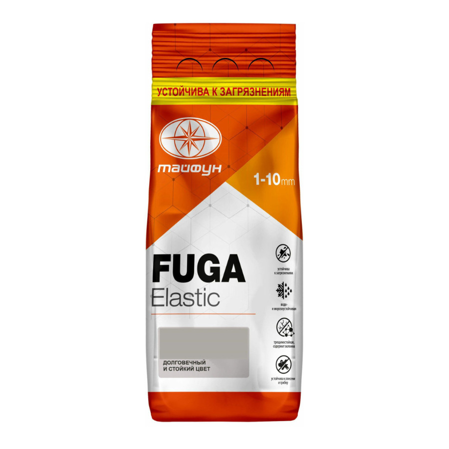 Фуга эластичная водостойкая Тайфун Elastic №216 красная 2 кг