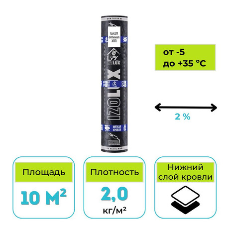 Материал кровельный IzoLUX Оптимал ХПП-2,0 10 м2