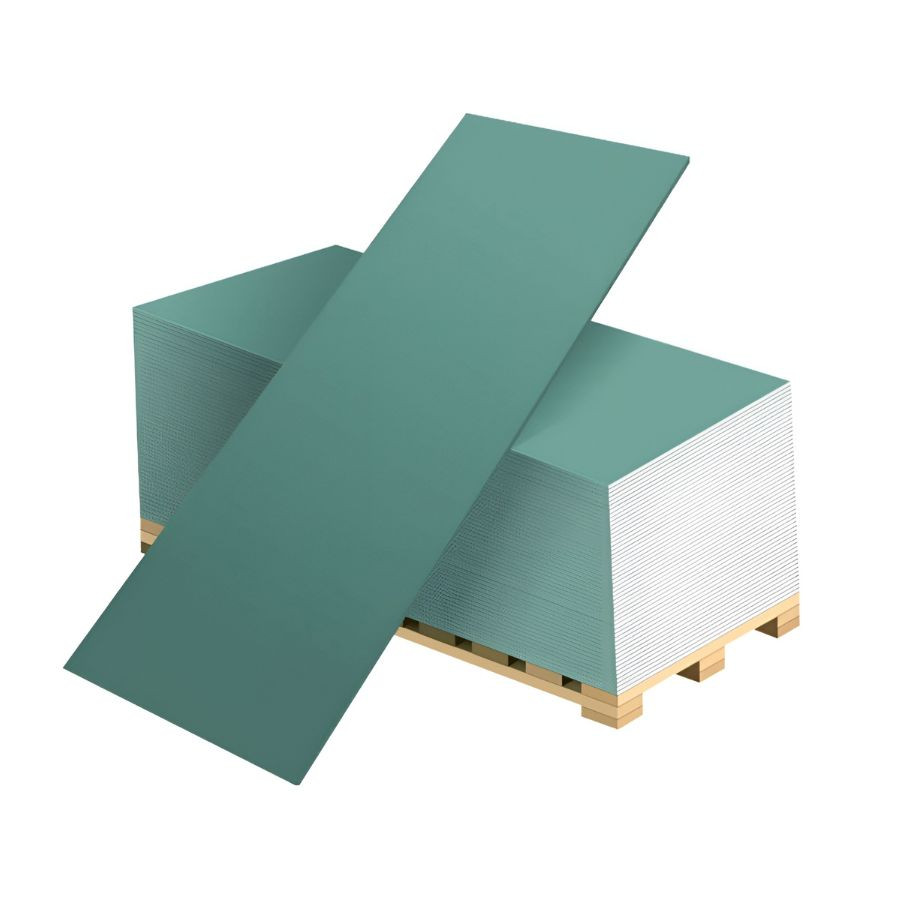 Гипсокартон 2500х1200х12,5 мм огневлагостойкий Волма