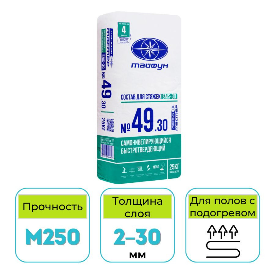 Самонивелир Тайфун Мастер №49-30 SMS 25 кг