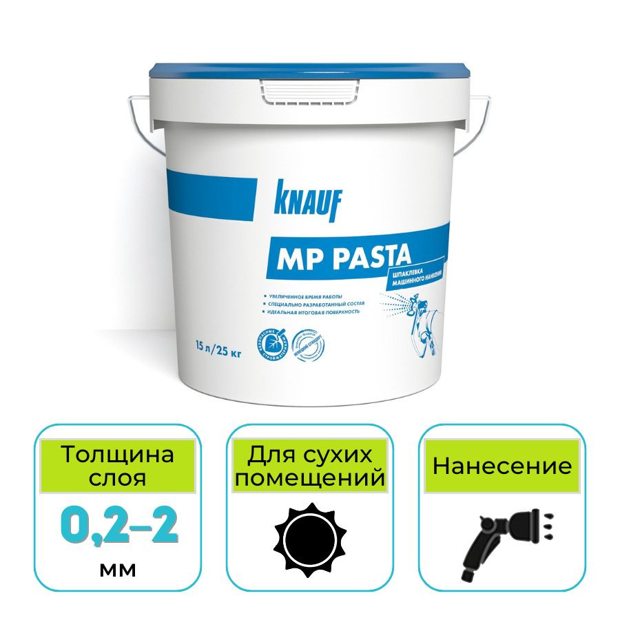Шпатлевка финишная МП Паста Кнауф 25 кг