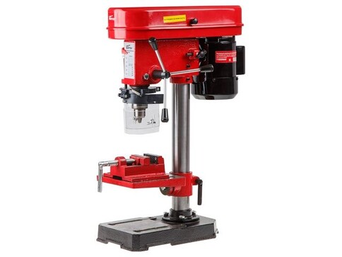 Станок вертикально-сверлильный WORTEX DB 1304 400 Вт, патрон 13 мм, 5 скор. (сверление в металле до 13 мм, тиски в комплекте)