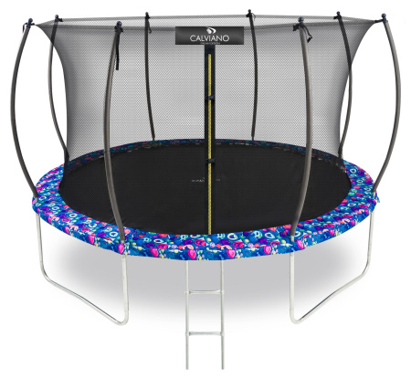Батут пружинный с защитной сеткой Calviano 374 см - 12ft INSIDE master smile