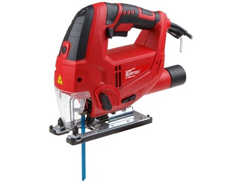 Лобзик электрический WORTEX JS 1009-2 LE в кор. 900 Вт, 800-3000 ход/мин, пропил до 100 мм (Лазер, подсветка, литая платформа)